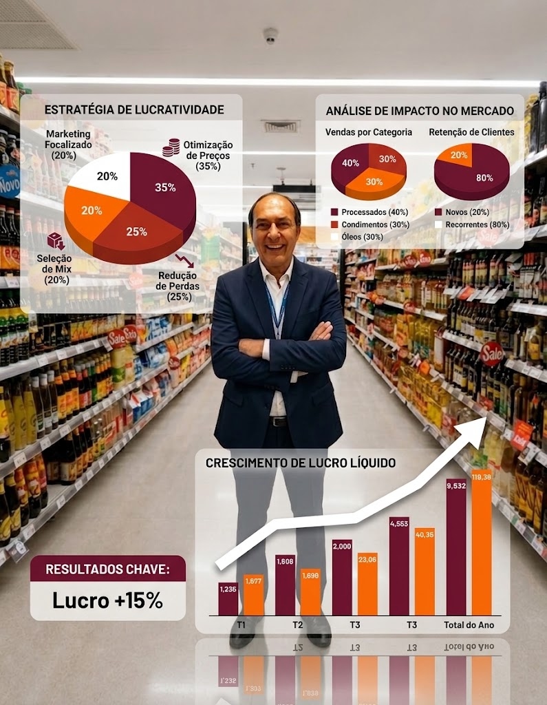 Flávio Constant Pires, consultor no chão de loja do supermercado
